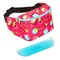 Retro 90's Fanny Pack for Teens, Insulated Waist Bag Cooler with Adjustable Strap, Pink (9 x 6 In) - Insulated Fannypack